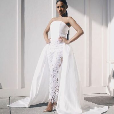 Elegant sheath lace wedding jumpsuit bridal jumpsuit