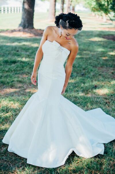 Simple Mermaid African Wedding Dress Bridal Dress