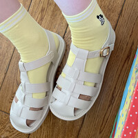 New all-match college style Baotou hollow woven breathable comfortable sandals - Thumbnail 3