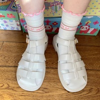 New all-match college style Baotou hollow woven breathable comfortable sandals - Thumbnail 4