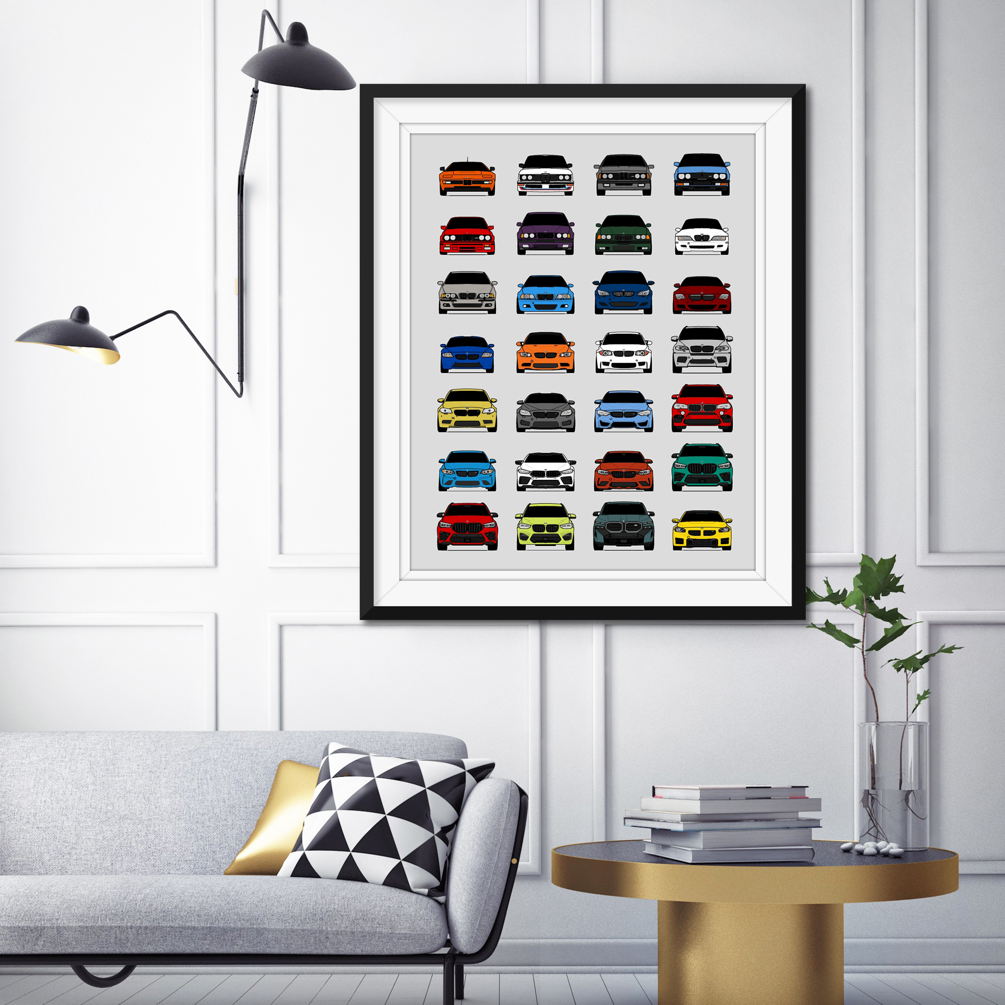 BMW M Car Complete History/Generations Poster (all M Cars) · Custom Car