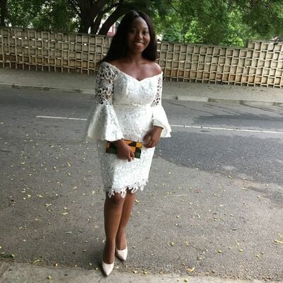 Simple lace long sleeve mini short african wedding dress bridal dress