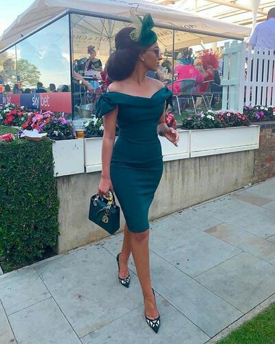 Dark Green Sheath Simple Mother of the Bride/Groom Dress