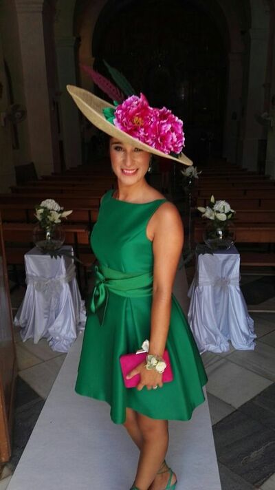 Green Simple Mini ShortTea-length Mother of the Bride/Groom Dress