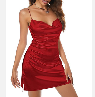 Sexy Sling Sleeveless High Waist Dress