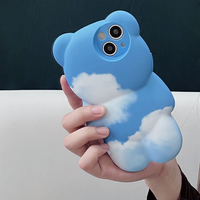 BLUE SKY BEAR IPHONE CASE - Thumbnail 3