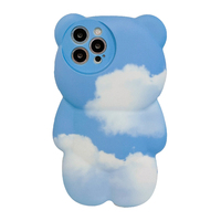 BLUE SKY BEAR IPHONE CASE - Thumbnail 1