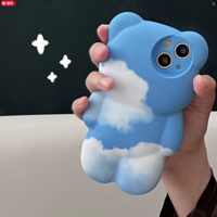 BLUE SKY BEAR IPHONE CASE - Thumbnail 2