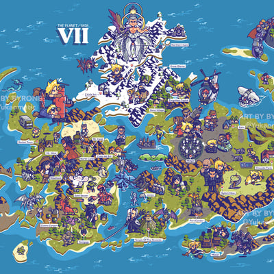 Ff7 world map
