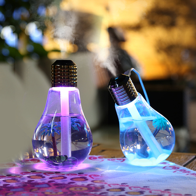 Creative Light Bulb Air Humidifier Mini Small Household Mute Bedroom Office Desktop Dormitory Car Aromatherapy