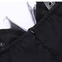 Gothic Skeleton Print Halter Dress - Thumbnail 8