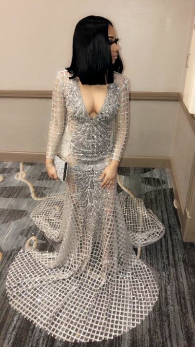 Silver Mermaid Sequins Lace African Prom Dress Evening Dress