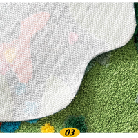 Colorful Blooming Forest Flower Nature Soft Mat Moss Rugs Carpets Bedroom Decor - Thumbnail 6