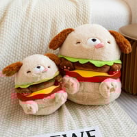 Cute Hamburger Dog Plushie - Thumbnail 2