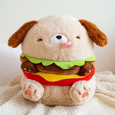 Cute Hamburger Dog Plushie