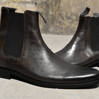 Best Wear Adult Hand Stitch Black Chelsea Genuine Leather Formal Wear Shoes - Thumbnail 1