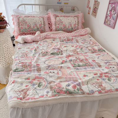 Cute princess rabbit fairytale fantasy blanket