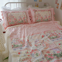 Cute Princess Rabbit Fairytale Fantasy Blanket - Thumbnail 1