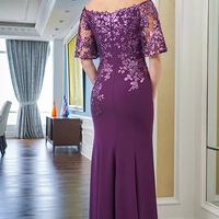  Sequin Formal Dress Plus SizeMother of The Bride Gown Off The Shoulder Homecoming Prom Vestidos Robes Evening Party - Thumbnail 2