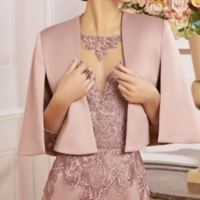  Plus Size Mother Of The Bride Dresses Sheath Sheer Neck Appliqued Short Groom Mother Dresses Robe Mere De Mariee - Thumbnail 1