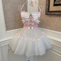 Sweetheart Princess Cute Pink Bow Vintage Coquette Tank Top Strap Camisole - Thumbnail 5