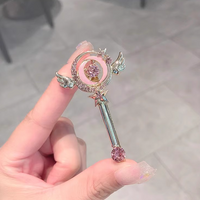 Magical Girl Sakura Anime Cute Girl Pink Hair Clip Accessories - Thumbnail 5