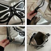 Elegant Butterfly Tote Bag Shoulder Bag - Thumbnail 5