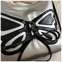 Elegant Butterfly Tote Bag Shoulder Bag - Thumbnail 7
