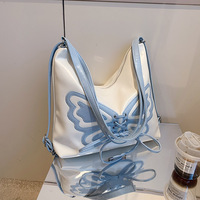 Elegant Butterfly Tote Bag Shoulder Bag - Thumbnail 3