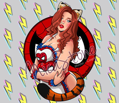 Cat Maid Redhead - Sticker