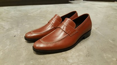 Men's Brown Leather Penny Loafer Slips On Moccasin Dress Shoes Handmade Edition 