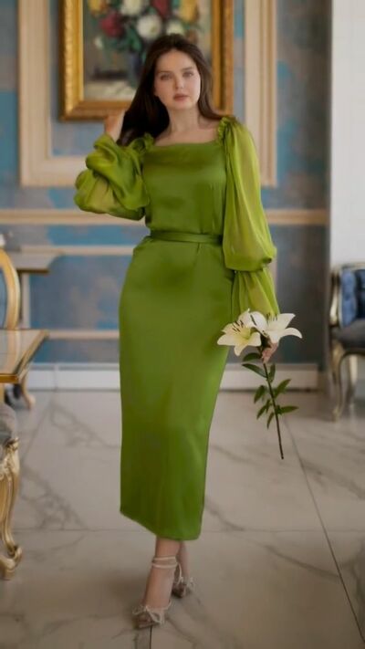 Oliver Long Sleeve Sheath Mother Of The Bride /Groom Dress