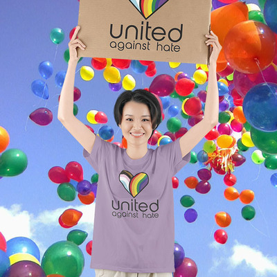 United against hate, phoenix pride 2023 women's relaxed t-shirt