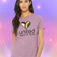 United Against Hate, Phoenix Pride 2023 Women's Relaxed T-Shirt - Thumbnail 1