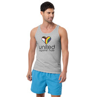 United Against Hate Phoenix Pride 2023 Athleic Grey Unisex Tank Top - Thumbnail 2