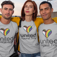 United Against Hate Phoenix Pride 2023 Official Athletic Unisex T-Shirt - Thumbnail 2