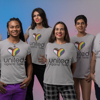 United Against Hate Phoenix Pride 2023 Official Athletic Unisex T-Shirt - Thumbnail 1