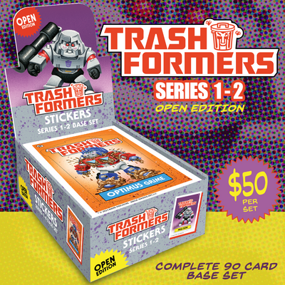 Trashformers trading cards - series 1-2 base set mini box *open edition