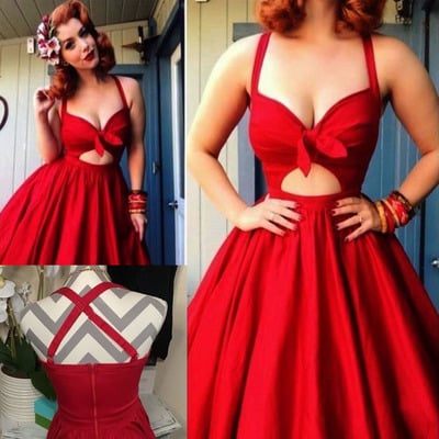 Vintage homecoming dresses halter  - Thumbnail 1