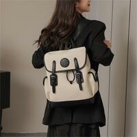 Classic Elegant Travel Backpack Canvas Bag - Thumbnail 2