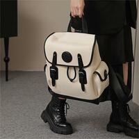 Classic Elegant Travel Backpack Canvas Bag - Thumbnail 1