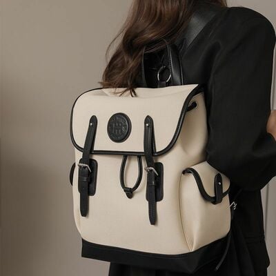 Classic Elegant Travel Backpack Canvas Bag