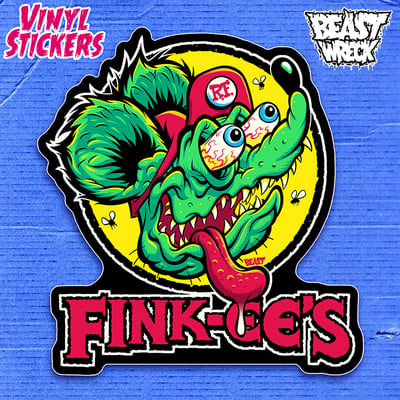 Gas station rat sticker