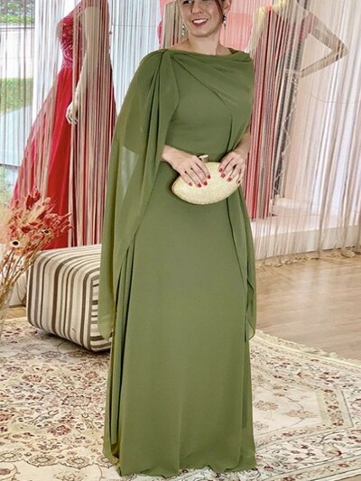 Elegant Olive Green Mother Of the Bride Dress Long A line Sleeveless Floor Length High Neck Vestidos De Ocasión Formal Dresses