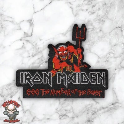 The number of the beast woven patches