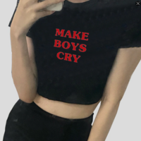 MAKE BOYS CRY CROP TOP - Thumbnail 2