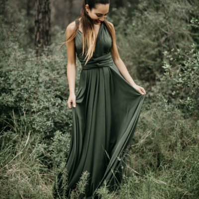 Convertible green bridesmaid dresses for wedding - Thumbnail 2