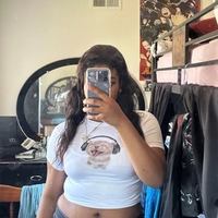 Cat Music Print Ribbed Tank Top - Thumbnail 3