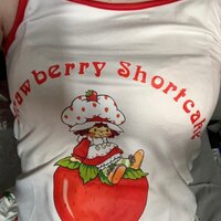 Strawberry Cartoon Print Tank Top - Thumbnail 4