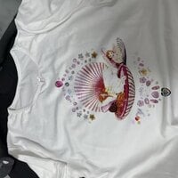 Fairy Shell Print Lace Trim Baby Tee  - Thumbnail 2